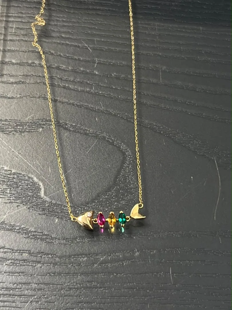 گردنبند ماهی سنگ کد NM586